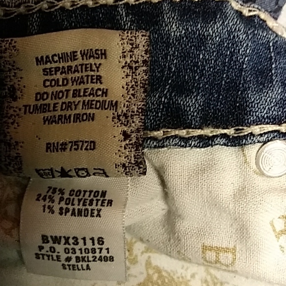 BKE Stella 23 women's 26in waist 5.5in rise - Picture 7 of 7